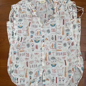 Anthropologie Danielle Kroll Brooklynite Top in Small